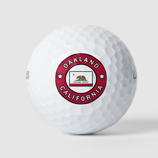 Oakland California Golf Balls (Front)