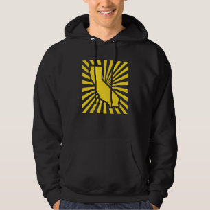Oakland California Kelly Green And Yellow Burst Gr Hoodie