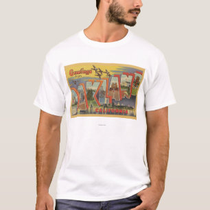 Oakland, California - Large Letter Scenes T-Shirt