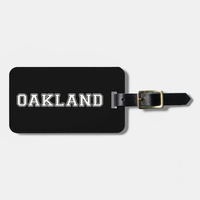Oakland California Luggage Tag (Front Horizontal)