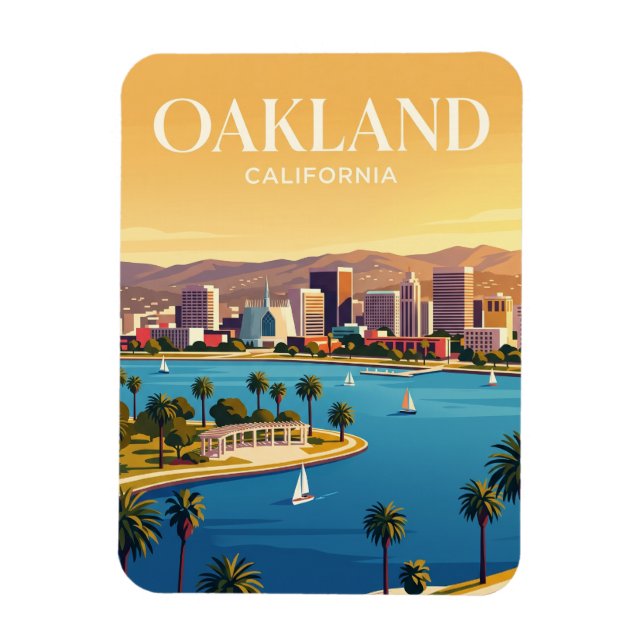 Oakland California Magnet (Vertical)