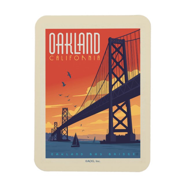 Oakland, California Magnet (Vertical)