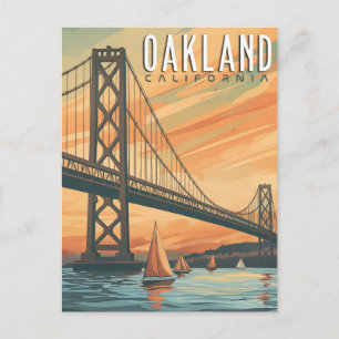 Oakland, California - Vintage Travel  Postcard