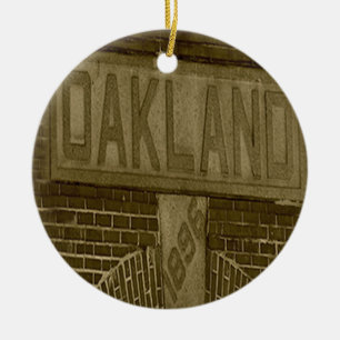 Oakland Cemetery, Atlanta, Christmas, Ceramic Ornament