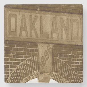 Oakland Cemetery Entrance Atlanta Marble Coaster