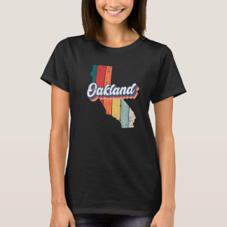 Oakland City Retro Vintage Hometown California Pre T-Shirt