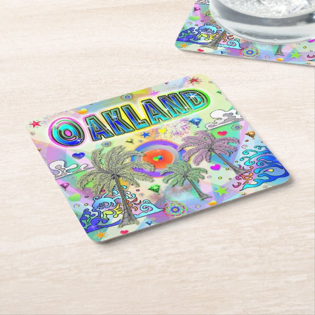 Oakland Deep Dream Coaster (Angled)