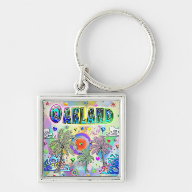 Oakland Deep Dream Keychain (Front)