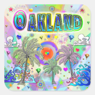 Oakland Deep Dream Sticker
