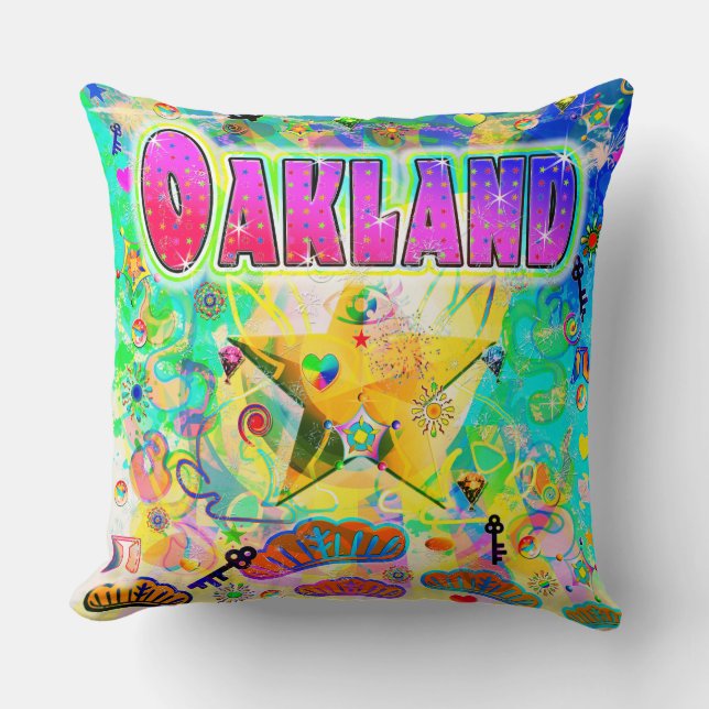 Oakland Epoch Hour Pillow (Front)