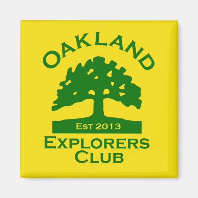 Oakland Explorers Club Magnet (Front)