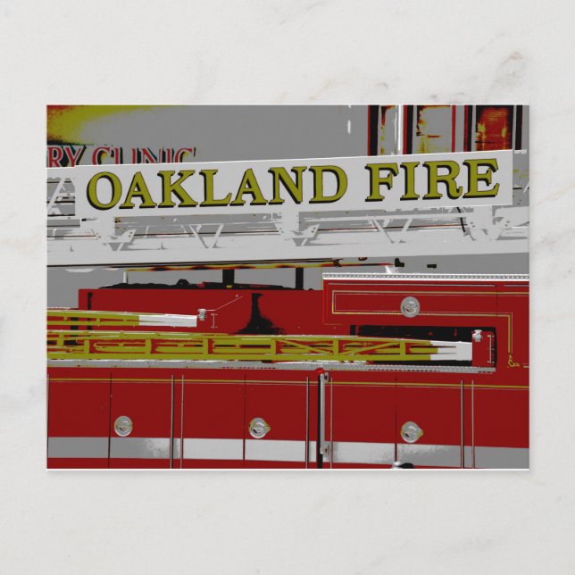 Oakland Fire Postcard (Front)