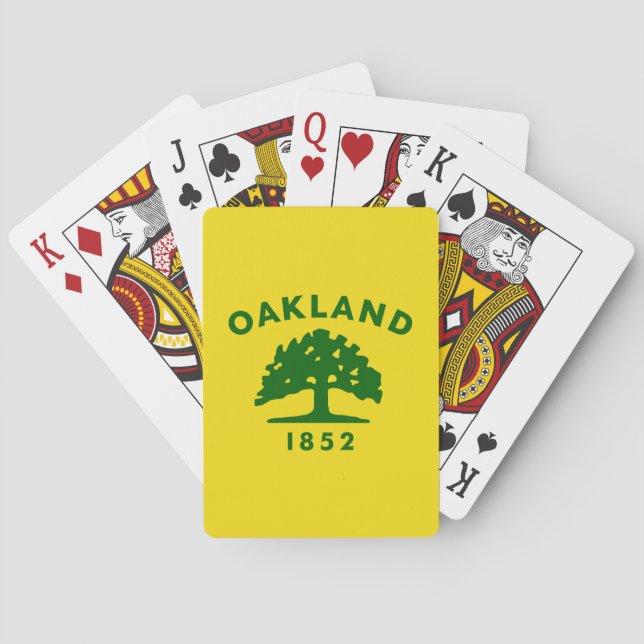 Oakland Flag, California Playing Cards (Back)