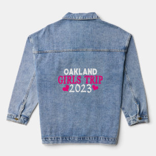 Oakland Girls Trip  2023 Women's Bachelorette Part Denim Jacket