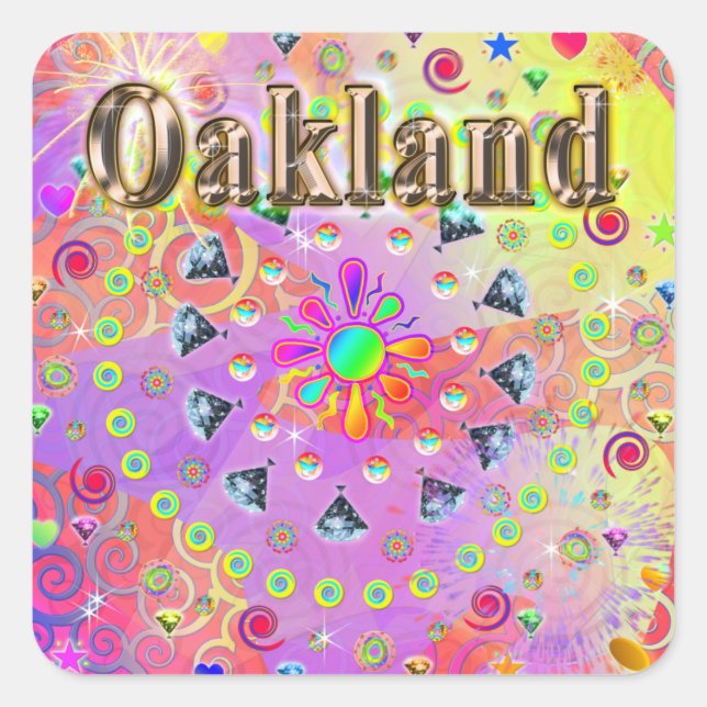 Oakland Lucky Golden Sticker (Front)