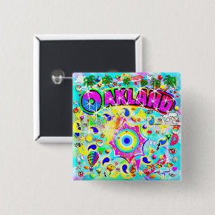 Oakland Mystic Dance 15 Cm Square Badge