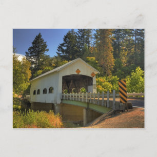 Oakland Oregon Covered Bridge Post Card