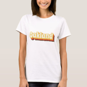 Oakland Retro Vintage Text T-Shirt