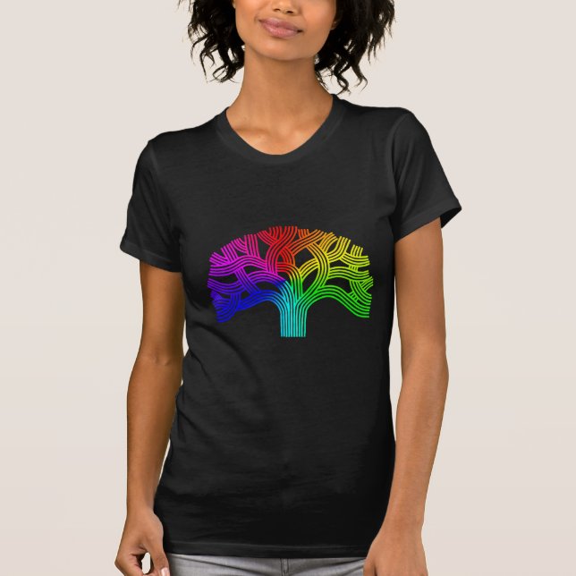 Oakland Tree Rainbow T-Shirt (Front)