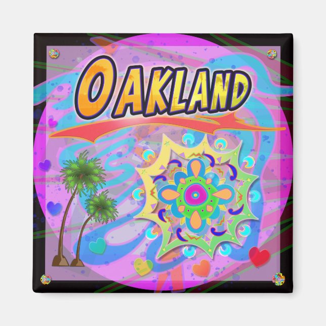 Oakland True Progress Magnet (Front)