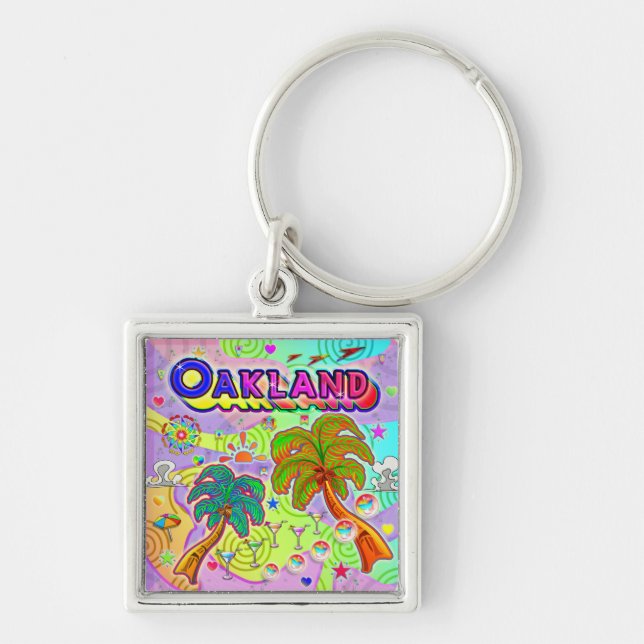 Oakland Vacation Target Keychain (Front)