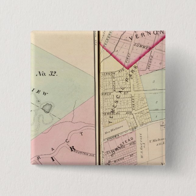 Oakland, vicinity 1112 15 cm square badge (Front)