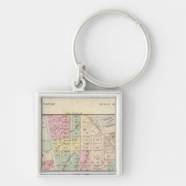 Oakland, vicinity 3 key ring (Front)