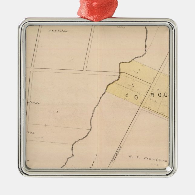 Oakland, vicinity 9 metal tree decoration (Front)