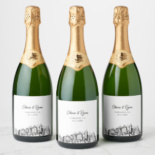 Oakland Wedding Champagne Label