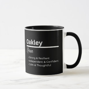 Oakley Boy Name Definition Personalized Mug