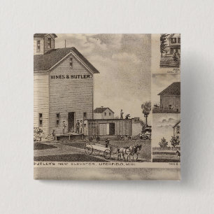Oakwood Farm, Minnesota 15 Cm Square Badge