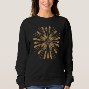 Oar Mandala Kayak Canoe & Boating Design Sweatshirt