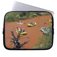 Oar powered rafts turn into the Colorado River