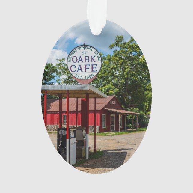 Oark Gas Pumps Ornament (Back)