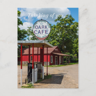 Oark Gas Pumps Postcard