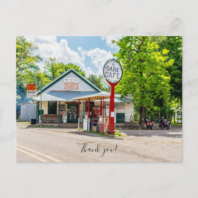 Oark General Store Thank You Postcard (Front)
