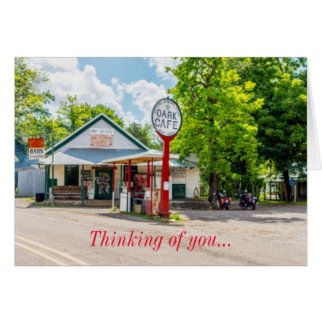 Oark General Store Thinking Of You Card (Front Horizontal)