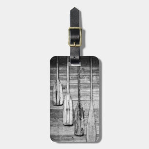 Oars are hung on wooden shed in Big Cypress, 2 Luggage Tag
