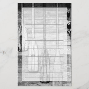 Oars are hung on wooden shed in Big Cypress, 2 Stationery