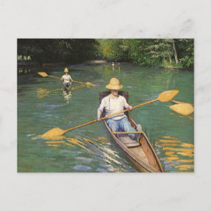 Oarsmen by Gustave Caillebotte, Vintage Fine Art Postcard