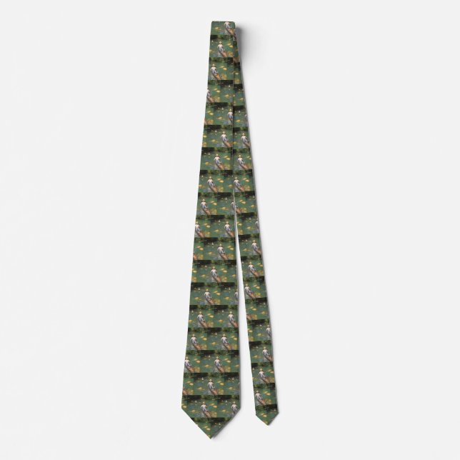 Oarsmen by Gustave Caillebotte, Vintage Fine Art Tie (Front)