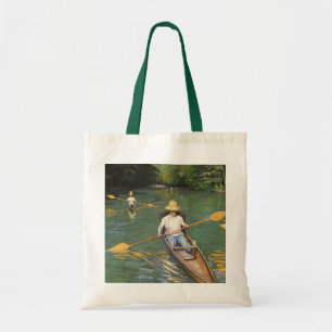 Oarsmen by Gustave Caillebotte, Vintage Fine Art Tote Bag