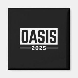 Oasis 2025 Vacation Ca Vintage Retro Souvenirs Poc Magnet