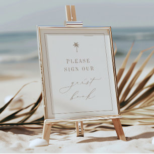 OASIS Beach Guest Book Sign