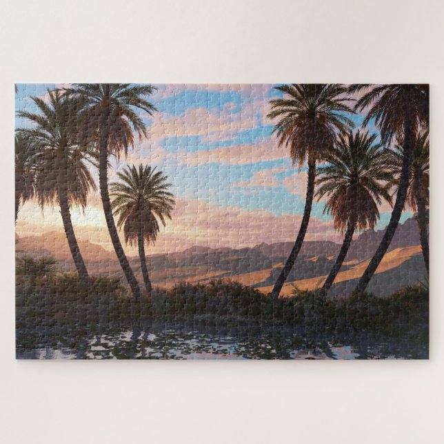 Oasis (Dawn) Jigsaw Puzzle (Horizontal)