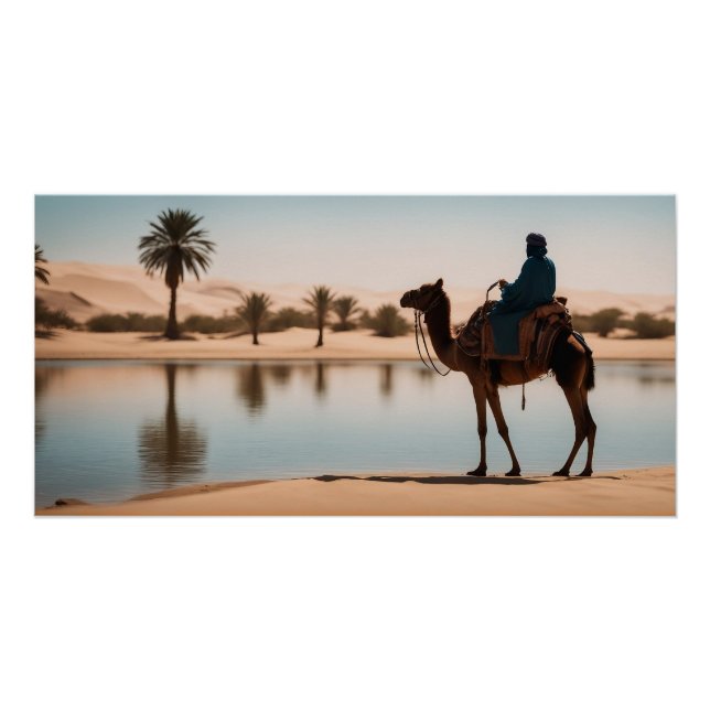 Oasis in the desert poster (Front)