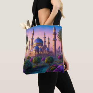 Oasis of the Minaret Castle Tote Bag