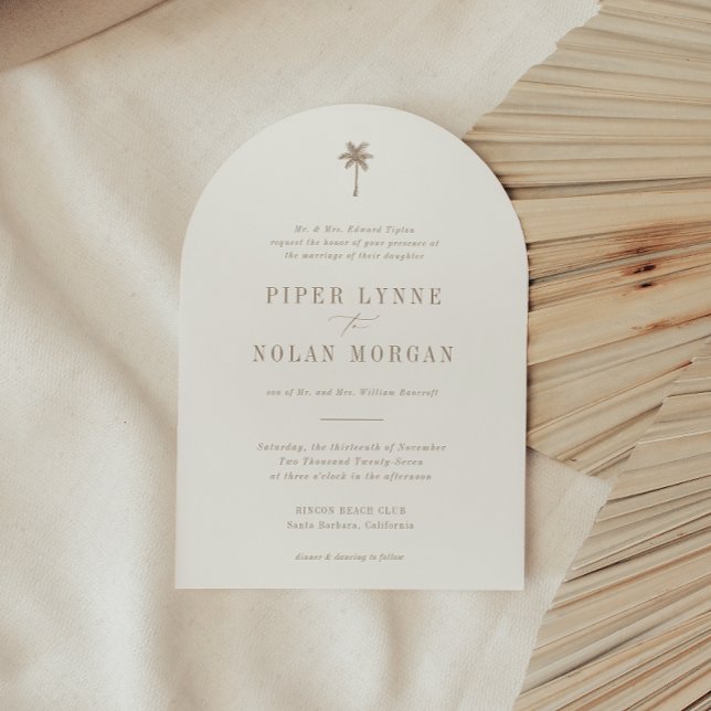 OASIS Palm Tree Wedding Invitation (Creator Uploaded)