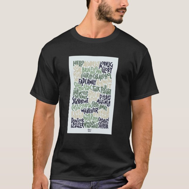 Oasis Set List T-Shirt (Front)