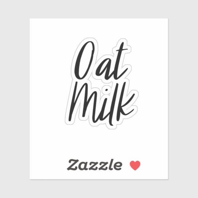 Oat Milk Storage Sticker (Sheet)